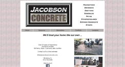 Desktop Screenshot of jacobsonconcrete.com